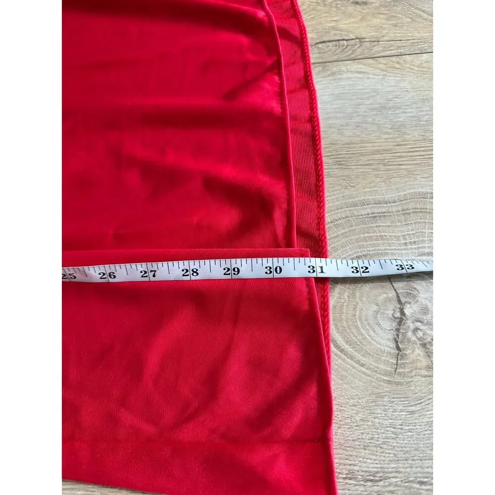 Vintage Deadstock Vassarette Nightie Mini Dress Slip Red M - Picture 11 of 12